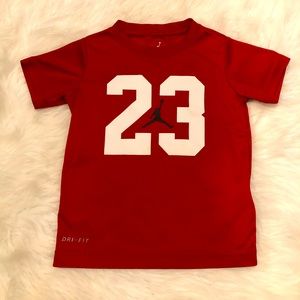 Jordan 23 Dri fit toddler boy red athletic top 4T